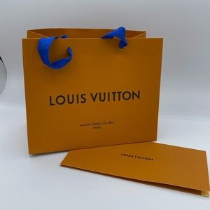 Empty Louis Vuitton Gift Bag and Envelope